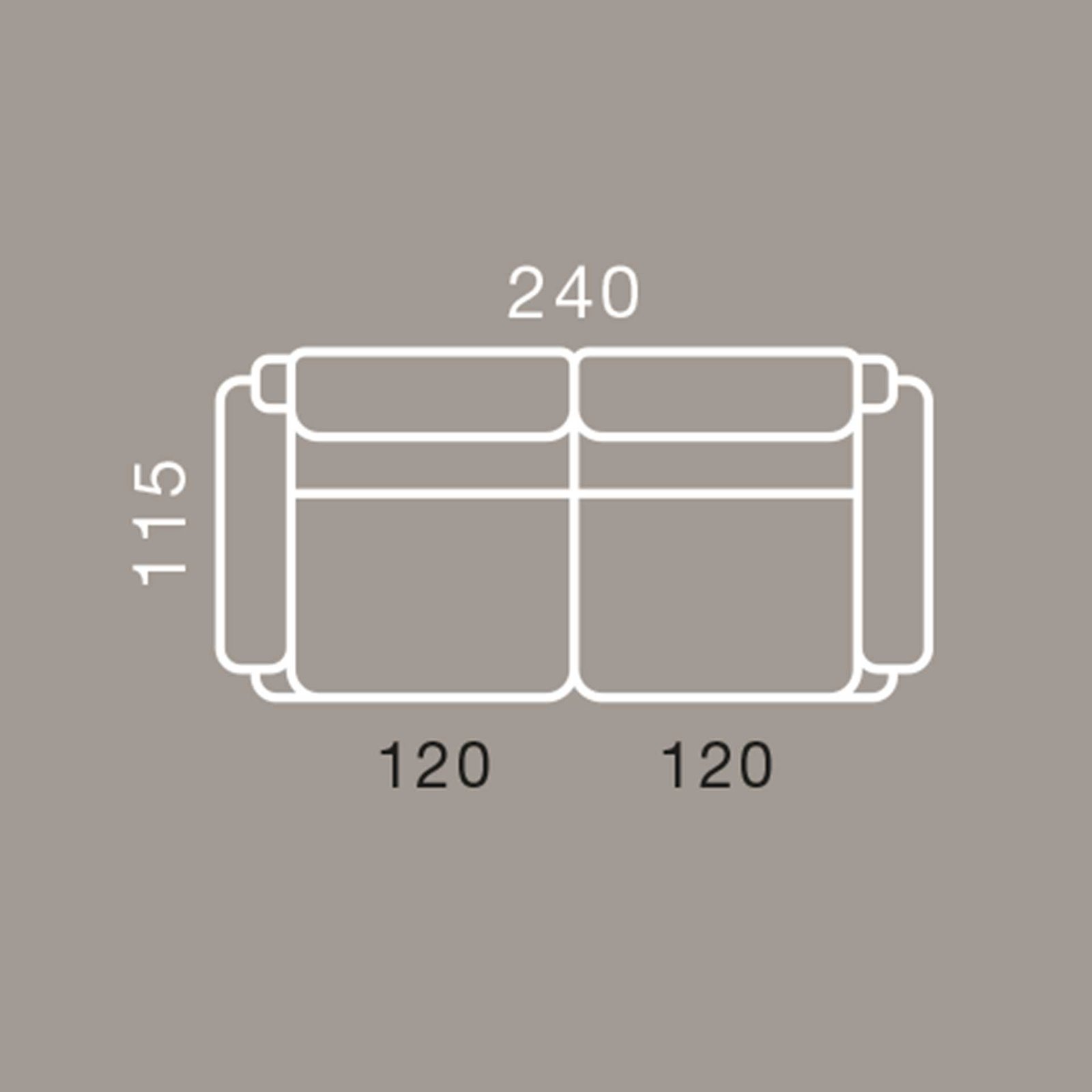 Straight sofa 240cm