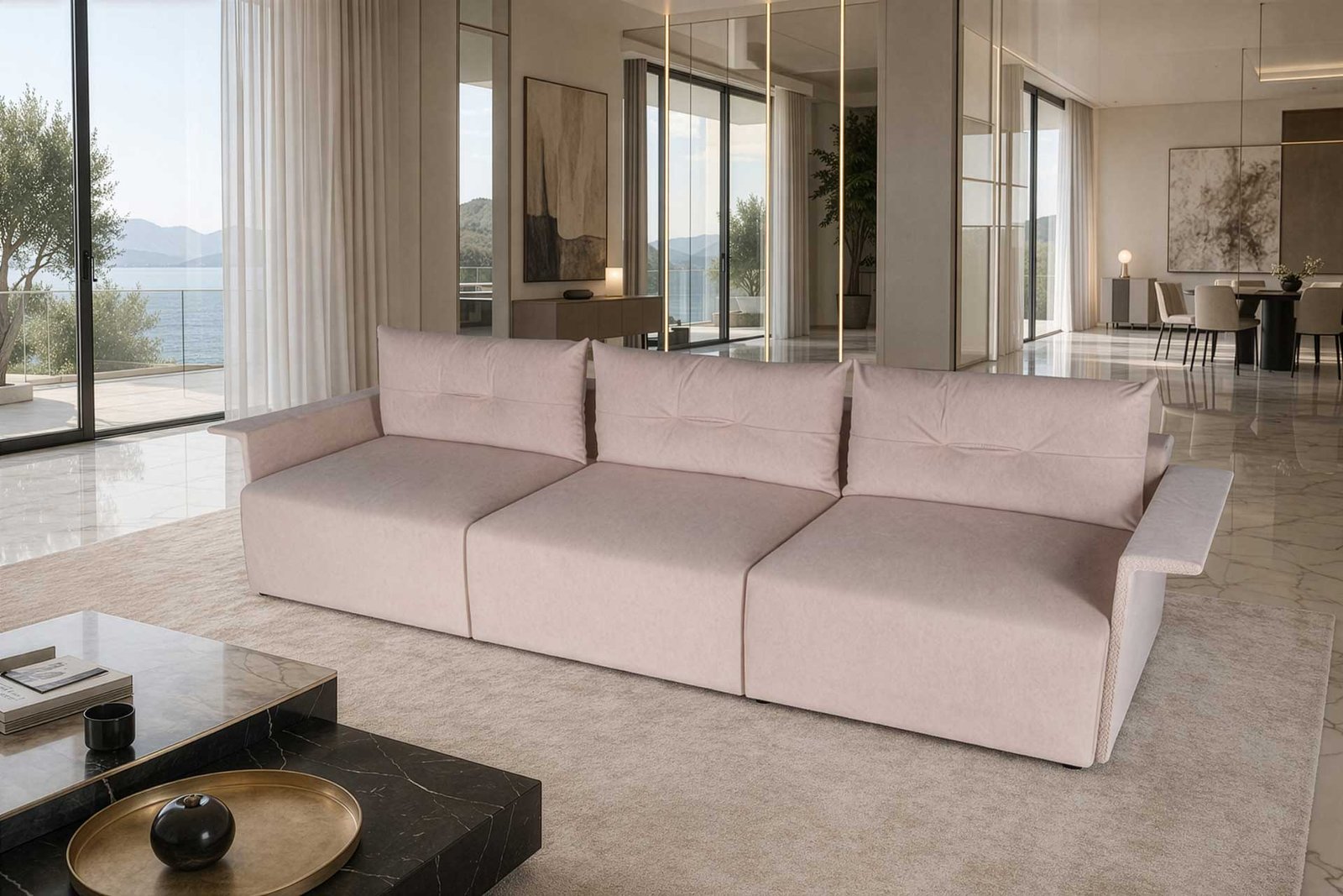 Straight sofa 340cm