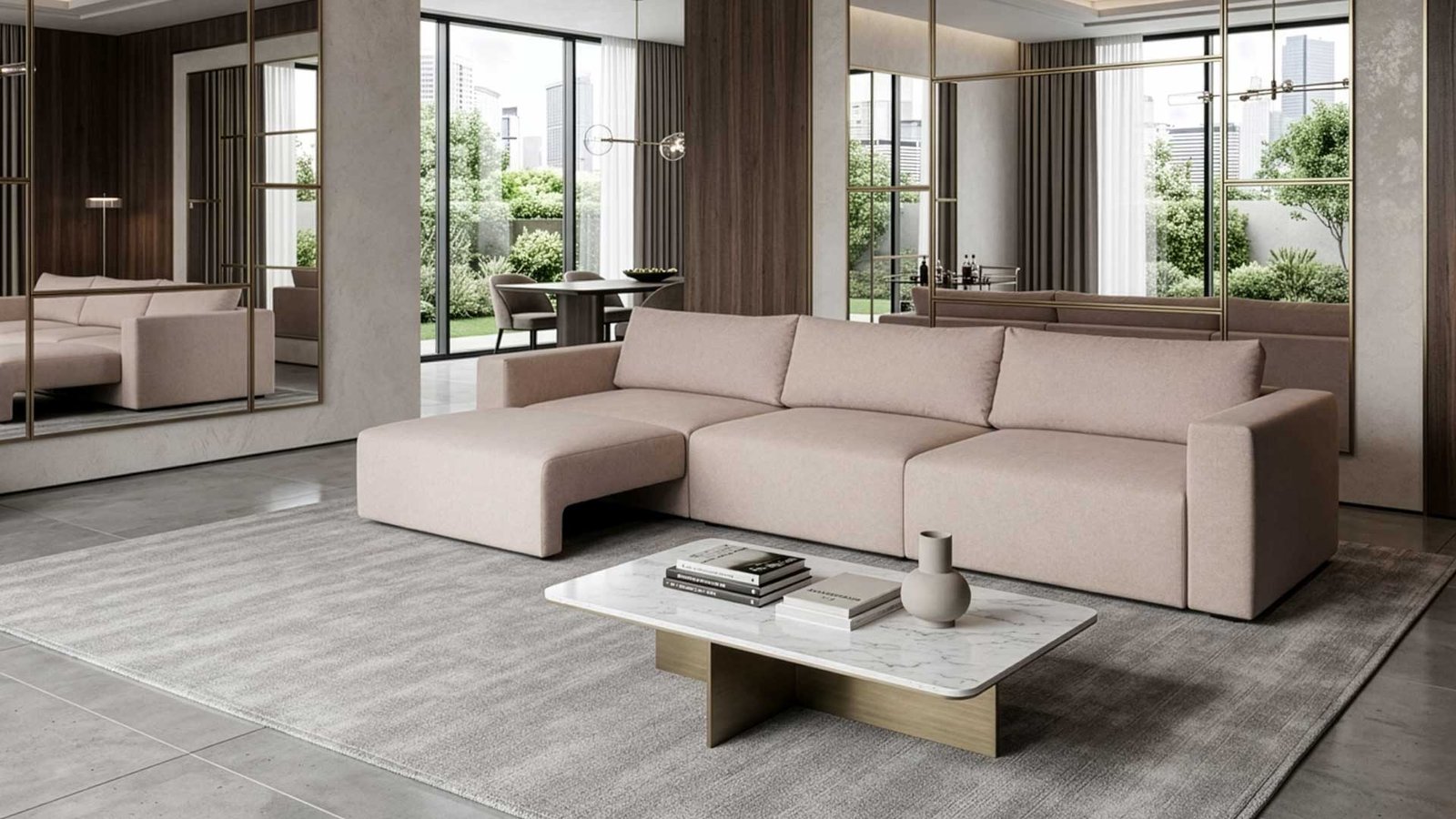 Straight sofa 344cm